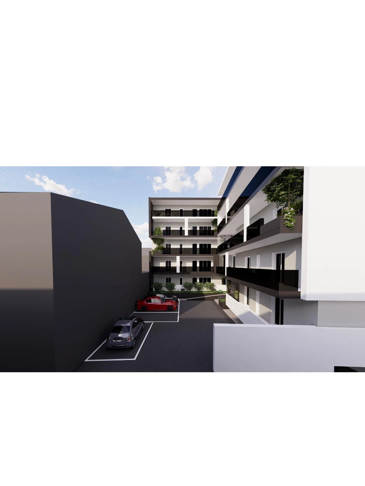 Rendering della corte interna